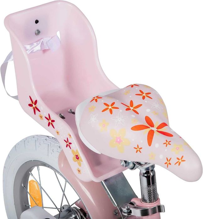 Rower Dziecięcy Joystar Koła 12 " Koła Boczne 2-4 lat Różowy + Koszyk