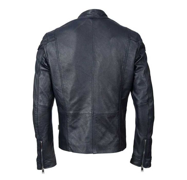 Lee Cooper kurtka męska 100% skóra owcza r. L model BRANDO kolor Navy