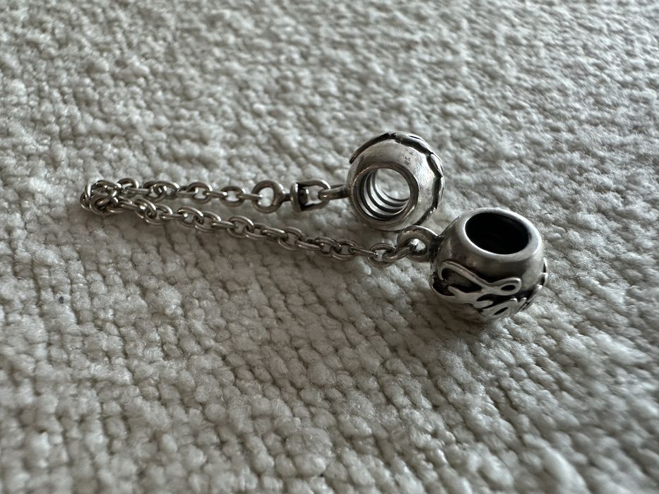 Pandora oryginalny łańcuszek zabezpieczający family forever 5 cm