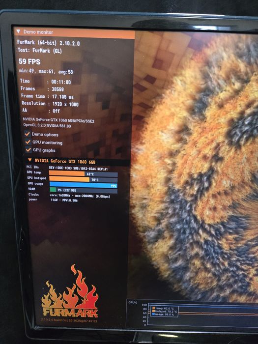 Відеокарта Гарантія Asus GeForce GTX 1060 ROG Strix 6GB GDDR5