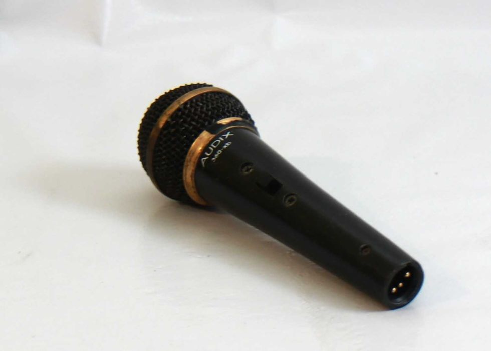Microfone Audix 360 xb a funcionar na perfeição