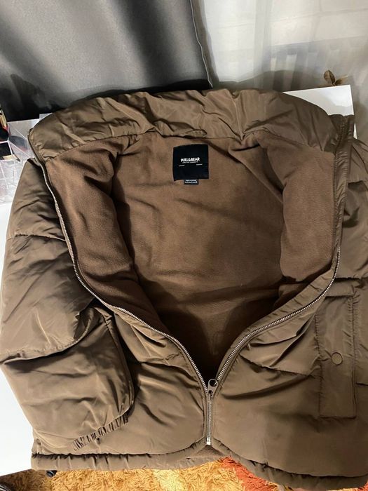 Стильна тепла куртка на осінь в шоколадному кольрі