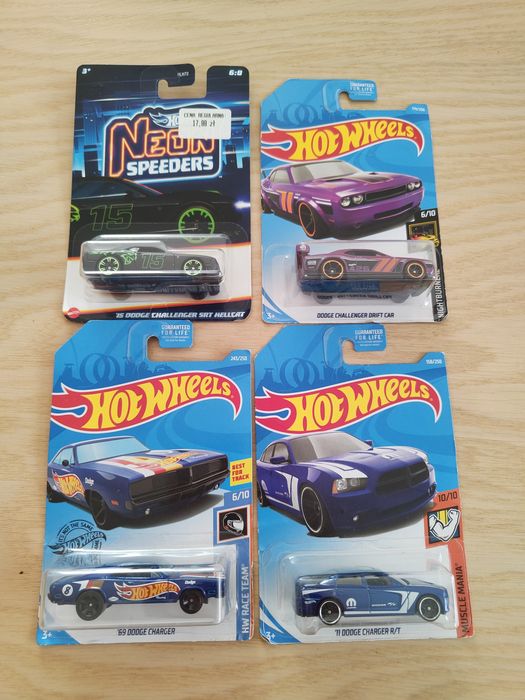 HotWheels zestaw Dodge Charger Challenger Dart