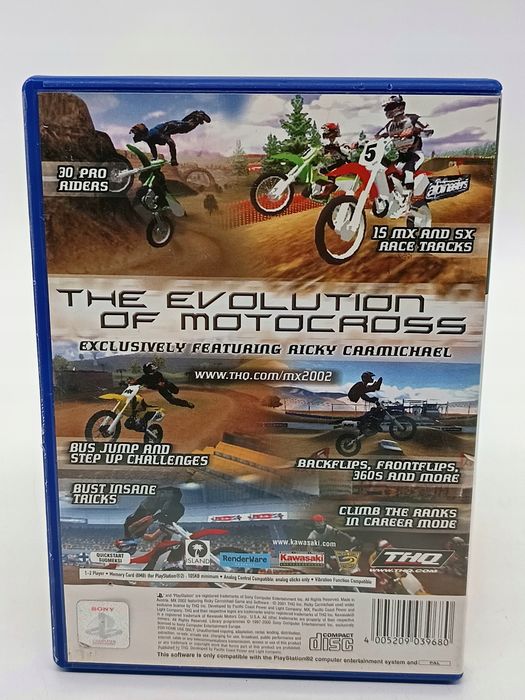 mx2002 featuring ricky carmichael playstation 2 (ps2) pudełkowa