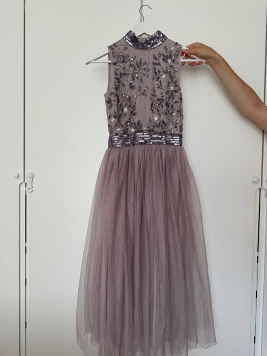 Сукня вишита, плаття з бісеру сукня на випускний