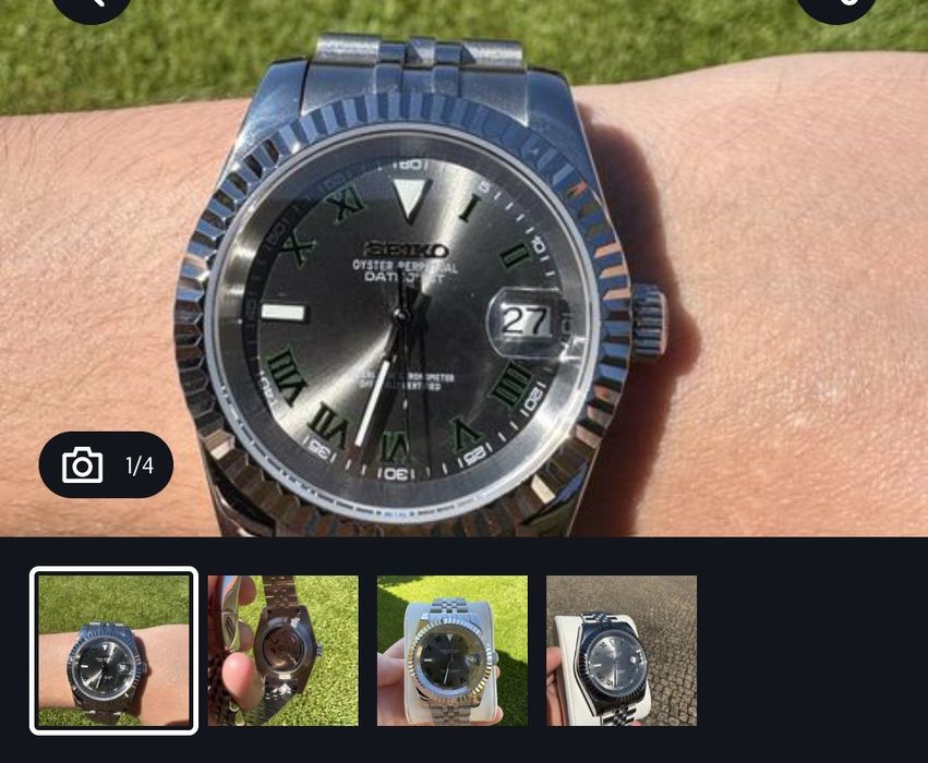 3 Visores (caixa completa)e bracelete para relogio Seiko. Só hoje!