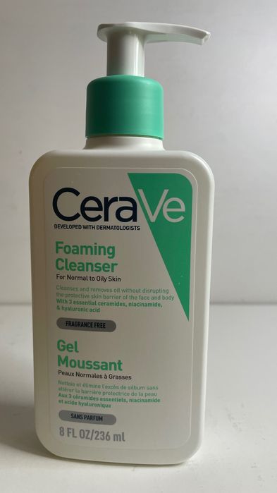 CeraVe OCZYSZCZAJĄCY ŻEL DO MYCIA DO SKÓRY NORMALNEJ I TŁUSTEJ, 236ml (138)