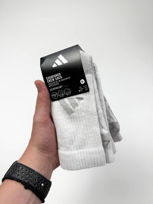 Оригінал! Шкарпетки Adidas X3 (білі) (40-42) Нові з бірками!