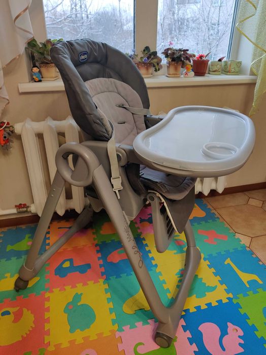 Стільчик для годування Chicco Polly Magic Relax Graphite