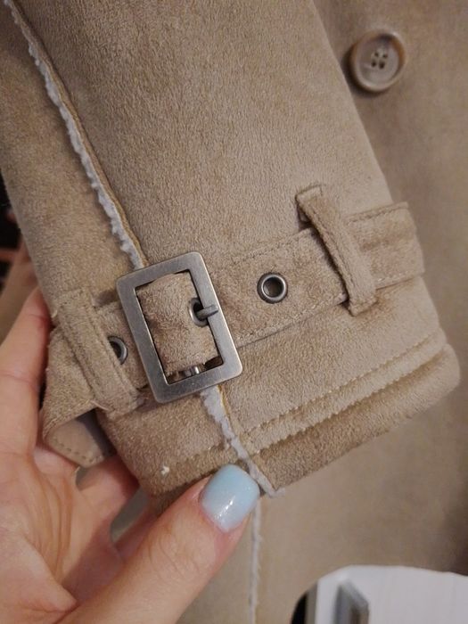 Плащ дубльонка. Кремового кольору