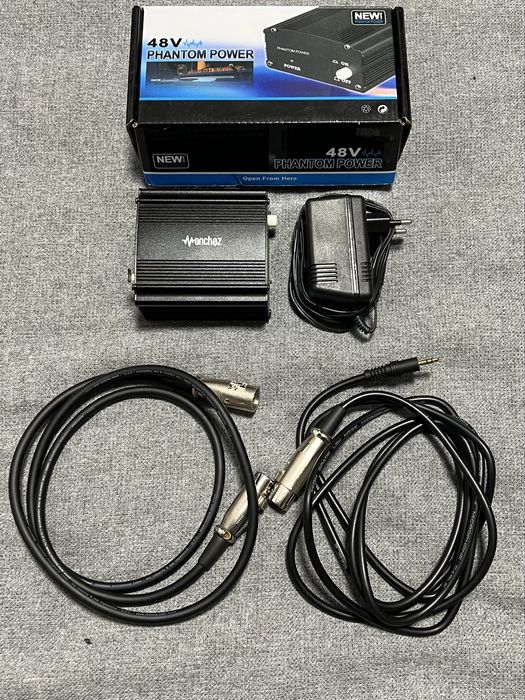 Фантомний блок живлення 48v phantom power для конденсаторного мікрофона