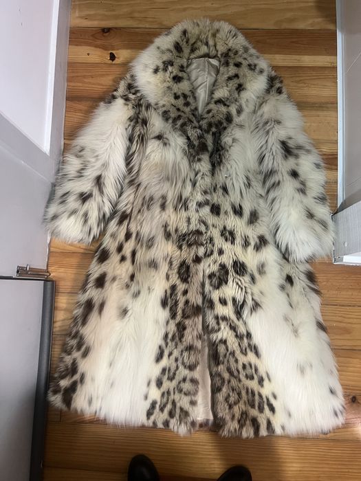 Casaco comprido de pele