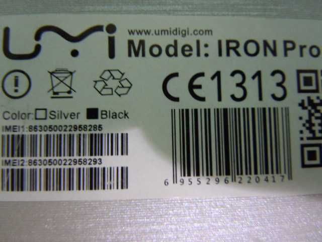 Смартфон телефон UMI Iron Pro IPS, 5,5ʺFull HD 3/16Gb MT6753