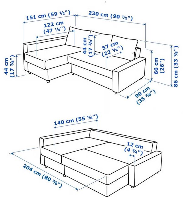 Sofá-cama IKEA FRIHETEN c/ arrumação | Cinzento escuro | Bom estado