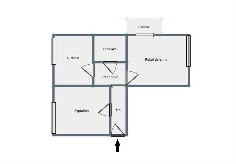 Mieszkanie 2 pokoje w centrum miasta