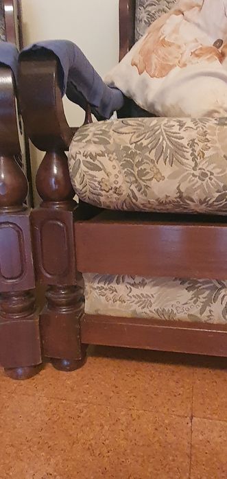 Conjunto de sofás duplos