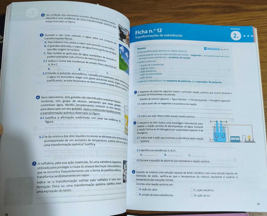 Cadernos de Atividades – 7.º Ano | Como Novos | 20 €