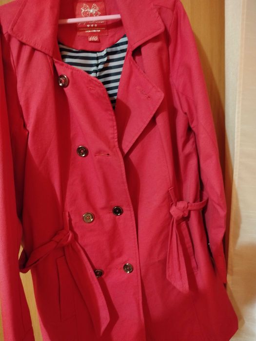 Płaszczyk różowy dziewczęcy