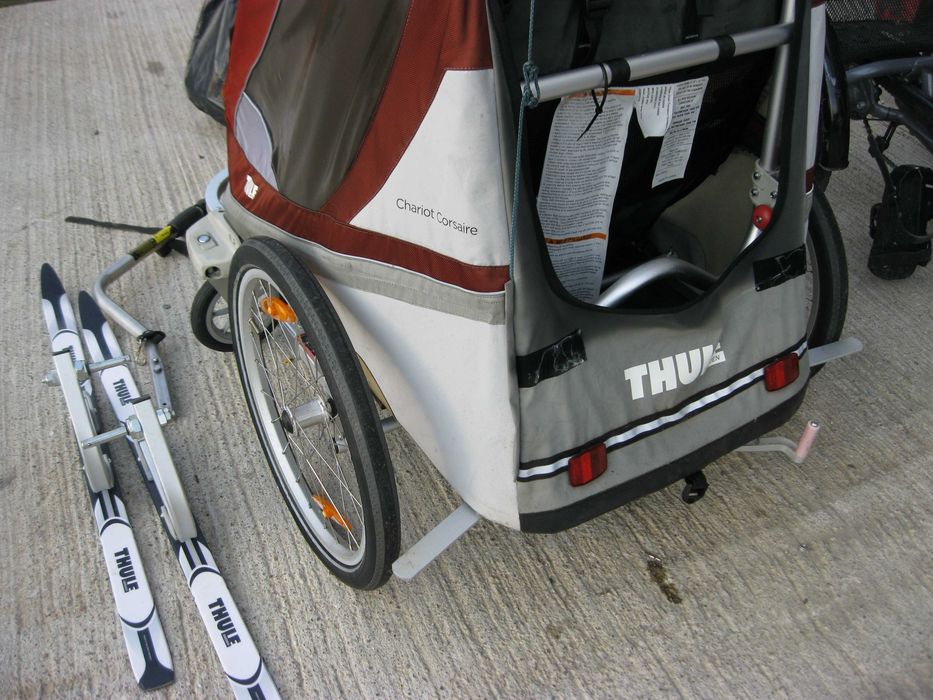 Thule Chariot Corsaire Narty , koła ,wózek , przyczepka 2 osobowa