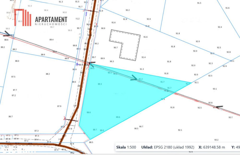 Działka budowlana 1294 m² | Gardeja | Mpzp