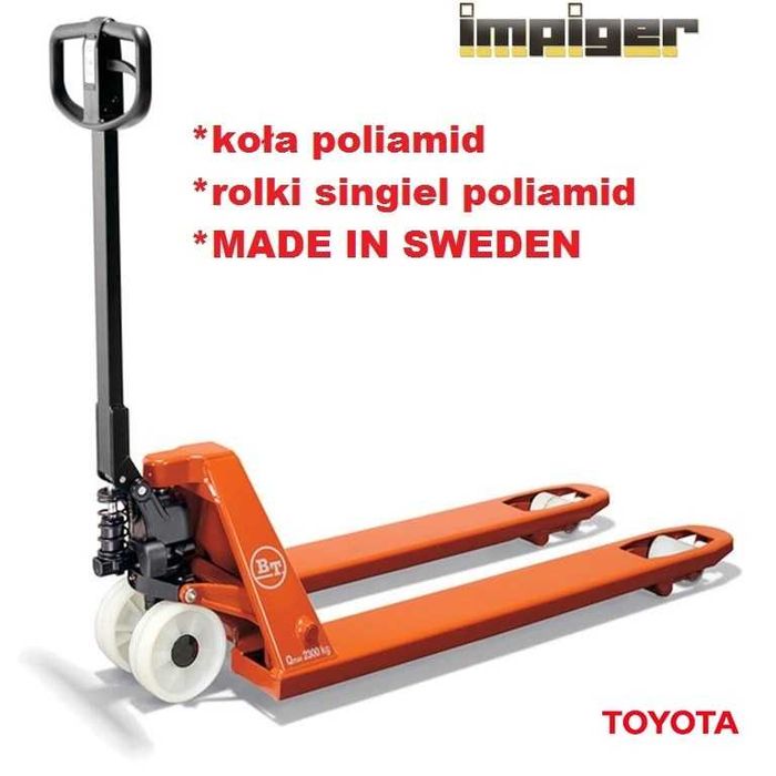 Wózek paletowy widłowy BT Toyota LHM230 N1 singiel nylon 115cm