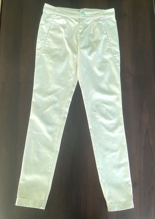 Spodnie garniturowe chinosy z mankietami