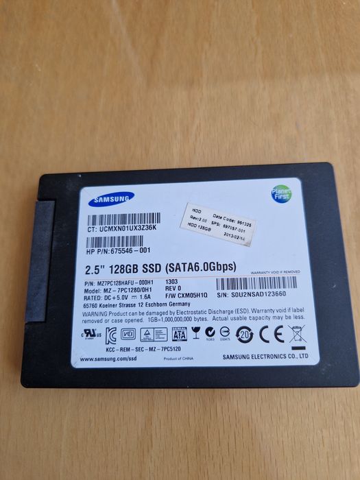 Ssd Samsung 128gb sata3 Стан гарний Ссд диск для ноутбука або системного блока