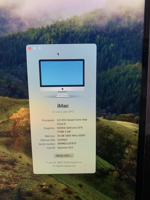 iMac 27 Late 2013 16Gb RAM