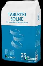 Sól do uzdatniania wody CIECH 25kg zmiękczacza wody tabletki solne