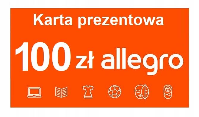 Karta podarunkowa allegro 100 zł.