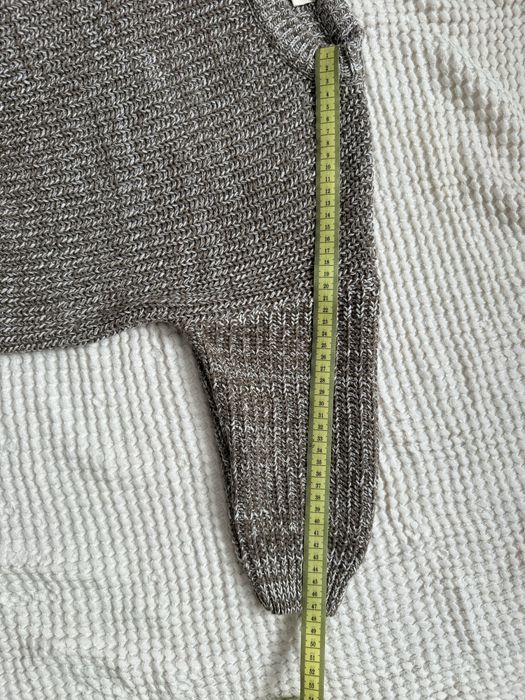 jak NOWY Lille Bawełniany Sweter  Melange Off White/Taupe 4/5 lat