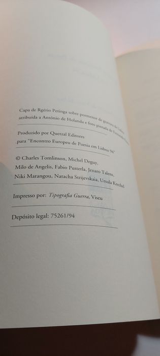 Encontro Europeu de Poesia em Lisboa 94 (Nuno Júdice)