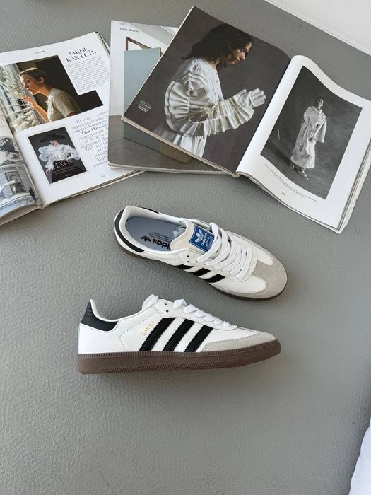 НОВИНКА ‼️ кросівки Adidas Samba OG White / Black , жіночі кросівки