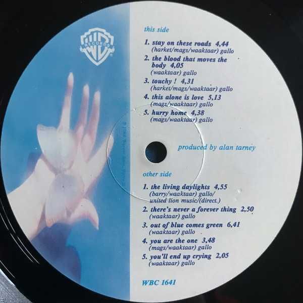 disco vinil A-Ha "Stay On These Roads" 1988