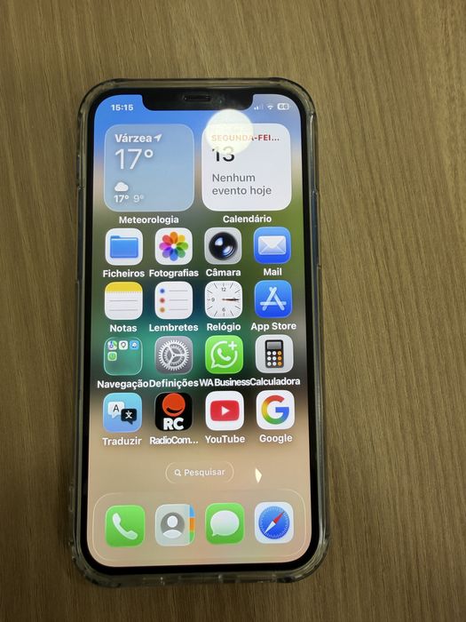 Iphone 12 128gb cor azul e preto
