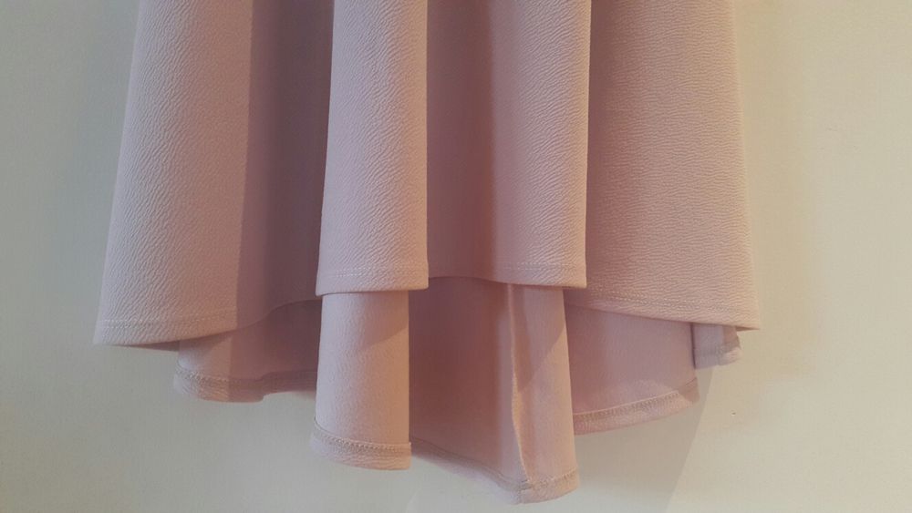 Nowa suknia asos maxi r.10 36/38 bez ramiączek brudny róż dopasowana