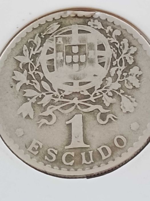 Moeda de 1 escudo de 1939, em alpaca