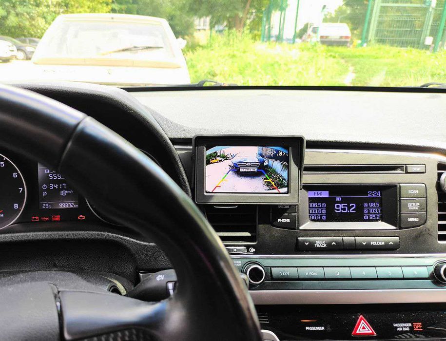 Зеркало Экран монитор КОМПЛЕКТ с Камера заднего вида Широкий угол Ночь