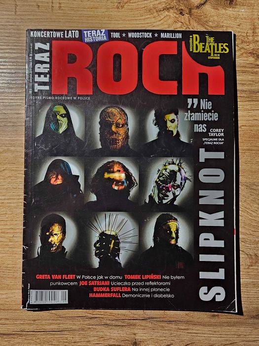 Teraz Rock 8/2019 - Spliknot, The Beatles, Tool, Greta Van Fleet