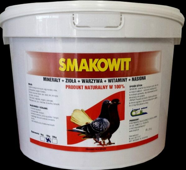 Smakowit 10kg. Gryt minerały  dla gołębi.