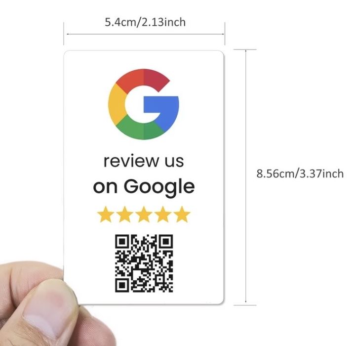 Placa NFC + QR Code para Avaliações Google – Receba Mais Reviews