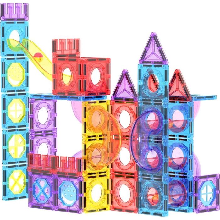 Klocki magnetyczne 100el pudełko,