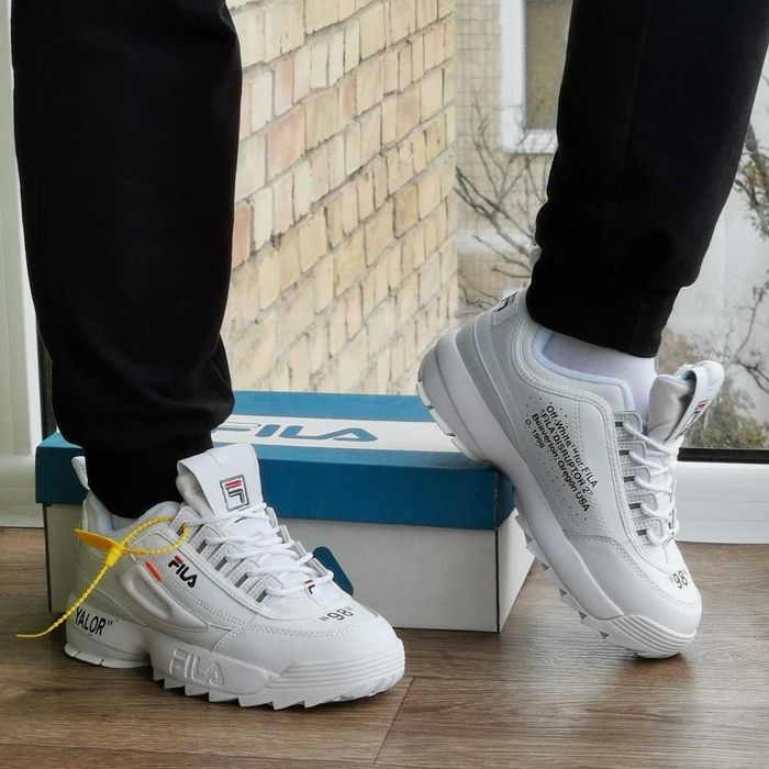 Женские кроссовки Fila Disruptor Белые Фила