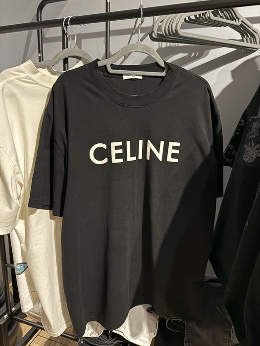 Koszulka czarna Celine