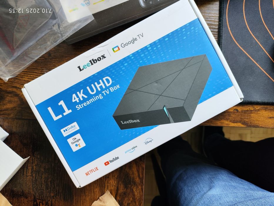 tv box Leelbox L1 - Google TV 12, 4GB RAM, 32GB ROM, kodek AV1