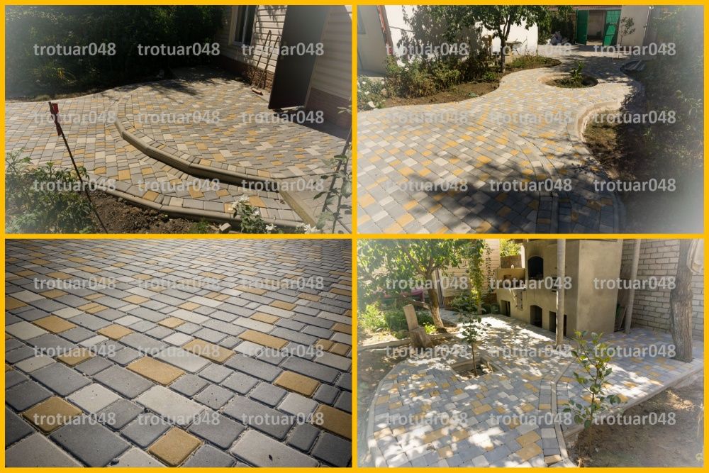 Тротуарная плитка цветная