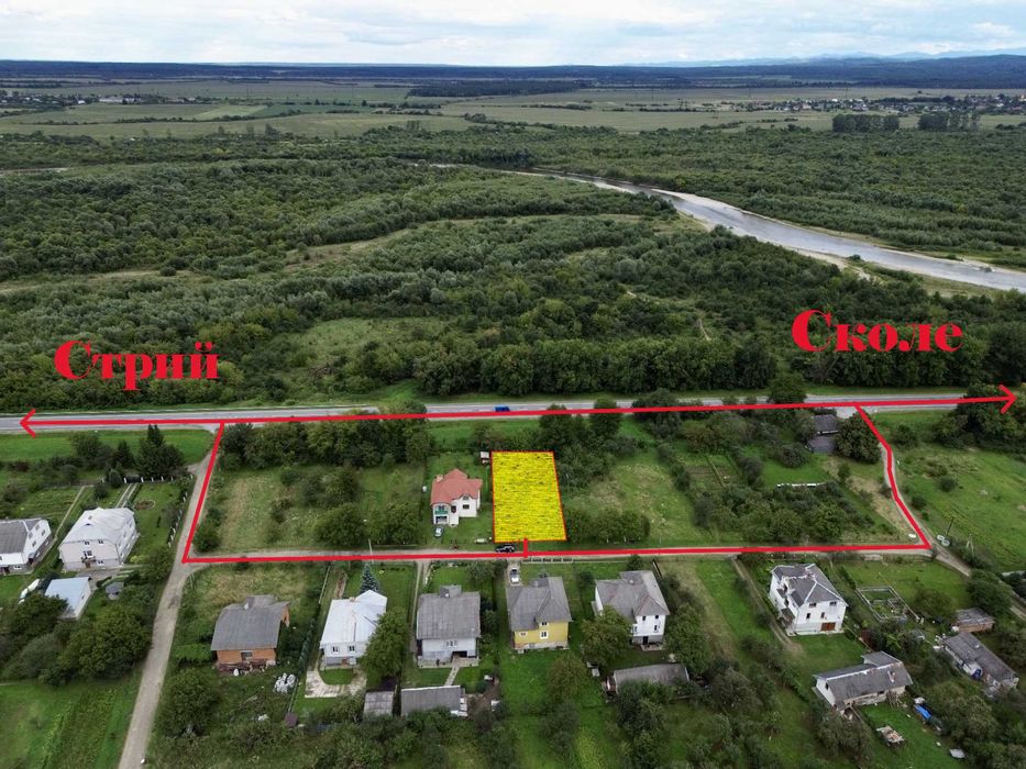 Продається земельна ділянка у с. Гірне (10 км до м. Стрия)