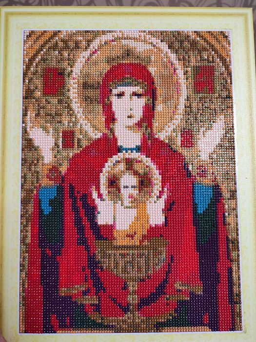 Ікона "неупиваемая чаша" алмазна мозаїка