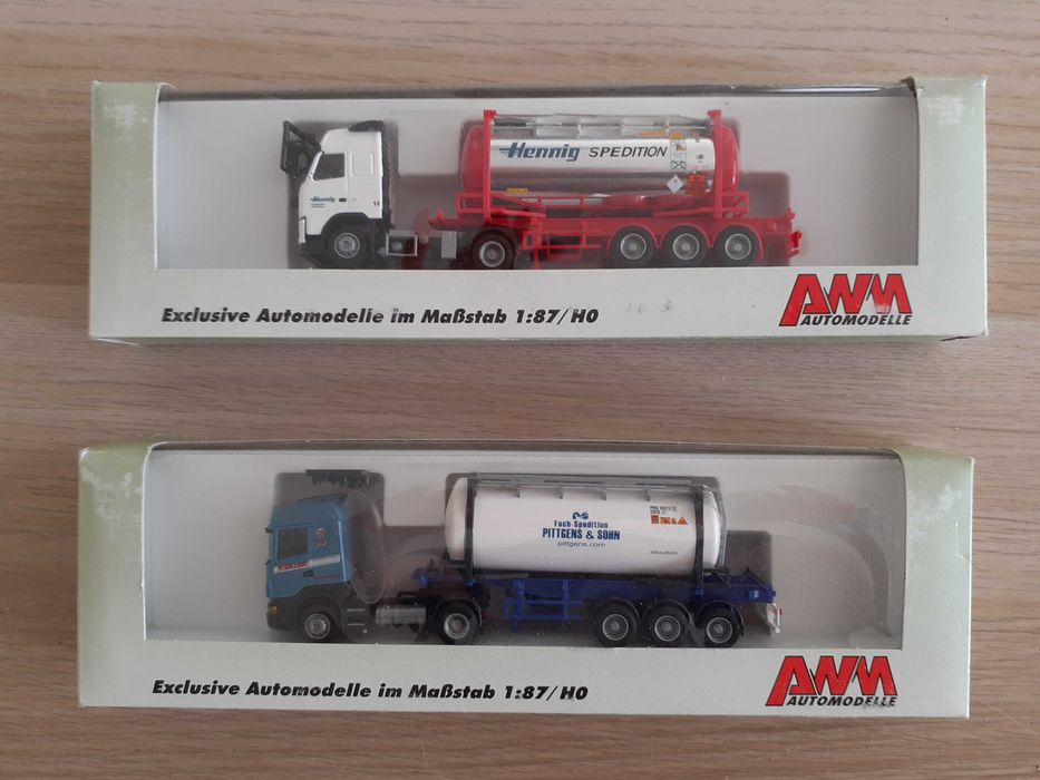 awm automodelle 1:87 Zestaw 2X Scania Volvo ciężarówki TIR