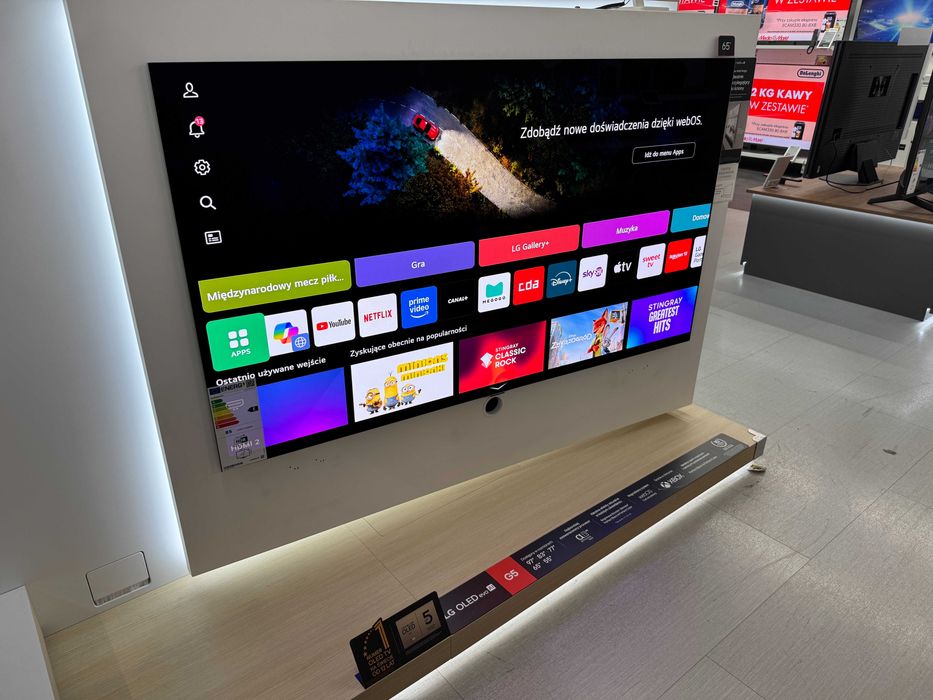 Telewizor OLED evo AI LG OLED65G54LW 65" 4K 165Hz webOS OLED